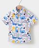 Kookie Kids Half Sleeves Animal Printed Shirt - Multicolor