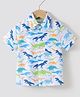 Kookie Kids Half Sleeves Dinosaur Printed Shirt - Multicolor