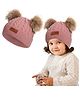Bembika Baby Hat for Girls Pom Pom Beanie Kids Pink - Diameter 18.5