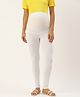 Blush 9 Solid Over The Bump Leggings - White