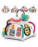 Yamama Musical 5 in 1 Geometric Blocks Baby Activity Pyramid Cube with Music Sorting Box Toy for Kids Educational Early Learning Musical Toys for Kids - Multicolor