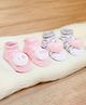 Baby Moo Pack Of 2 Family Theme 3D I Love Mom Dad Embroidered Infant Socks - Pink & Grey