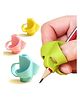 Ji and Ja Silicone Pencil Grips Two-Finger for Kids Handwriting Pencil Holder for Children Preschoolers Writing Training Gripper Set for Kids Set Of 4