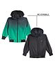 Okane Knit Full Sleeves Reversible Hooded Jacket - Green
