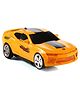 Battery Operated Deform Robot Car with Light & Music - Yellow