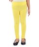 Kids Cave Cotton Jersey Solid Leggings - Yellow