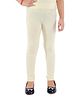 Kids Cave Cotton Jersey Solid Leggings - Beige