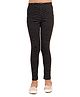 Kids Cave Cotton Jersey Abstract Line Printed Leggings - Black