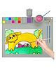 KolorFish  Silicone Art Mat with Cup, Painting Mat for Crafts, Artist Mat with Brush Holders for Kids Gift, Clay, DIY Creations and Play Doh (Grey)