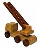 Desi Karigar Beautiful Wooden Fire Brigade Moving Toy