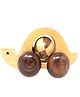 Desi Karigar Wooden Tortoise Moving Toy With Wheels - For Kids & Home Decor