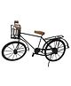 Desi Karigar Black Wooden And Wrought iron Model Cycle With Little Basket