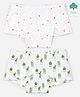 Keebee Organics Pack Of 2 Cactus & Heart Printed Organic Cotton Boy Shorts Panties - Pink