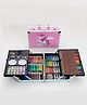 Zyamalox Unicorn Design-Pink 145-Piece Art Supplies Set for Kids | Deluxe Studio Drawing and Painting Kit in Portable Aluminum Case Great Gift for Boys, Girls, Children, Teens, and Artists