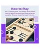 Zyamalox  Foldable Fast Sling Puck Board Game: String Hockey Toy - Fun for Adult Parent Kids Children Family Parties (Assorted Print and Design)