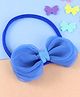 Asthetika Bow Embellished  Headband - Blue