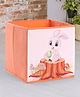 Babyhug Foldable Storage Bin Bunny On Tree Print- Orange