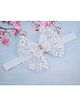 Little Miss Cuttie Tulle Butterfly Bow Detailed Headband - White