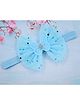 Little Miss Cuttie Tulle Butterfly Bow Detailed Headband - Blue