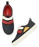 TUSKEY Perforated Colour Block Detailed Double Velcro Closure  Shoes - Blue