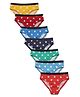 Charm n Cherish Pack Of 7 Star Printed Briefs - Multi Colour