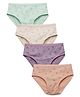 Charm n Cherish Pack Of 4 Horse Printed Panties - Green Purple & Brown