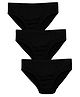 Charm n Cherish Pack Of 3 Solid Briefs - Black