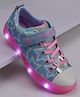Skechers Twinkle Sparks Ice Dreamsic Velcro Closure LED Shoes Star Print - Blue & Pink