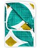 Divine Casa Cotton 120 GSM New Born All Season Ultrasoft Reversible Single Baby Blanket for Babies - Green ,140 x 100 CM