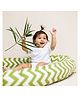 TIDY SLEEP Chevron Baby Nest For New Borns - Green