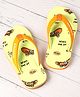 Pine Kids Slip On Flip Flops  with Text Print - Mint & Orange