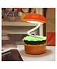 Crackles able Lamp - Burger Design Desk Light for Kids & Adults, Rechargeable Desk Lamp with Sharpener, Study Desk Light for Study Room/Home/Office