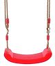 REZNOR Plastic Swing Seat with Adjustable Rope for 3-12 Years Kids Children - Red