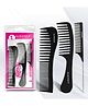 Majestique Professional Wide Comb, Tail Comb, Dresser Hair Comb for All Hair Types & Styles - 3Pcs/Black