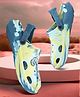 LIBERTY Water Colour Effect Slingback Clogs - Teal Blue
