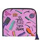 Echo Boomers Purple Beauty Printed Hair Clip Organizer Utility Pouch - Purple
