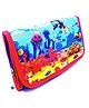 Echo Boomers Red Underwater Print Flip Flap Stationery Organizer Storage Utility Pouch - Red