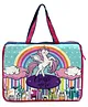 Echo Boomers Height 14 Inches Unicorn Super A3 Size Drawing  Activity Bags with Multiple Pockets - Multicolor