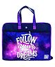 Echo Boomers Dreams Design Print A3 Size Drawing Activity Bag with Multiple Pockets - Purple