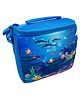 Echo Boomers Ocean Print Insulated Tiffin Lunch Bags for Kids with Bottle Holder - Blue