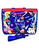 Echo Boomers Art Design Print Tote A4 Size Drawing Activity Bag with Multiple Utility Pockets - Blue
