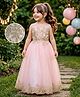 Mark & Mia Sleeveless Gown with Floral Embroidery - Pink