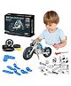 Sanjary Metal Contruction Bike Educational & Learning Blocks for Kids 140 Pcs Multicolors