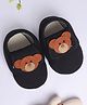 Coco Candy Bear Detailed Booties - Black