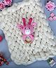 Love Crochet Art Crochet Wooden Giraffe Rattle - Pink