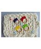 Set of 4 Love Crochet Art Wooden Teether - Multicolor