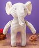 Zoe Crochet Elephant Toy Off White - Height 30 cm