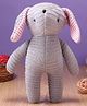 Zoe Crochet Bunny Toy Grey - Height 24 cm