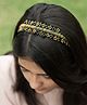 CHOKO Handmade Leaf Beads Embellished Hair Band - Black &  Gold