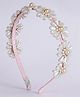 CHOKO Pearl Florets Detailed Hair Band - Baby Pink